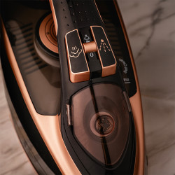 Second hand: Oliver Voltz OV51050I Iron, 3000W, 420 ml, Ceramic, Auto Shut-Off, Steam Boost, Black/Gold