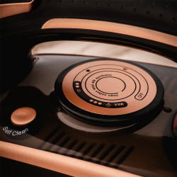 Second hand: Oliver Voltz OV51050I Iron, 3000W, 420 ml, Ceramic, Auto Shut-Off, Steam Boost, Black/Gold