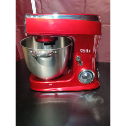 Second hand: Планетарен миксер Oliver Voltz OV51115A, 2100W, 7.5 литра, 6 скорости + Pulse, 3 бъркалки, Червен