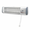 La mâna a doua: Radiator cu quartz pentru baie Rosberg R51972B, 1200W, 3 tuburi, 3 trepte, Protectie, Argintiu