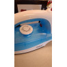 La mâna a doua: Fier de calcat cu abur Rosberg R51050AT, 2200 W, 150 ml, Talpa teflon, Alb / Albastru