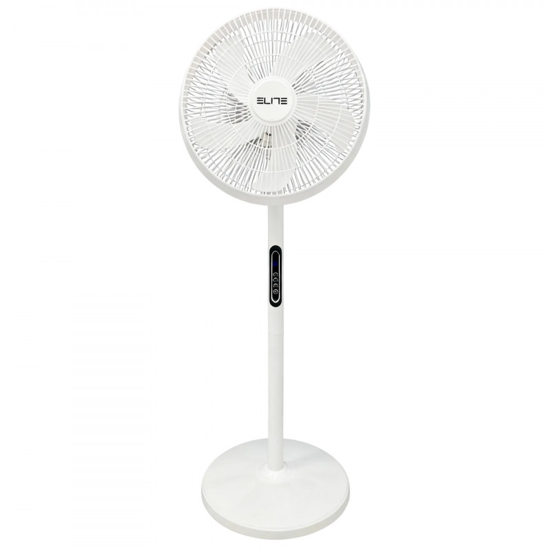 Ανεμιστήρας Elite EUSFS-1432W, 40 W, 40 cm, 3 ταχύτητες, χρονοδιακόπτης 9 ωρών, λευκός