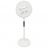 Elite EUSFS-1432W ventilátor, 40 W, 40 cm, 3 sebességfokozat, 9 órás időzítő, fehér