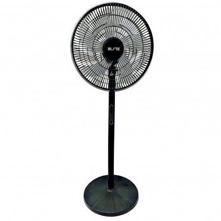 Elite EUSFS-1433BL Fan, 40W, 40 cm, 3 speeds, 9-hour timer, Black