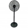 Elite EUSFS-1433BL ventilátor, 40 W, 40 cm, 3 sebességfokozat, 9 órás időzítő, fekete