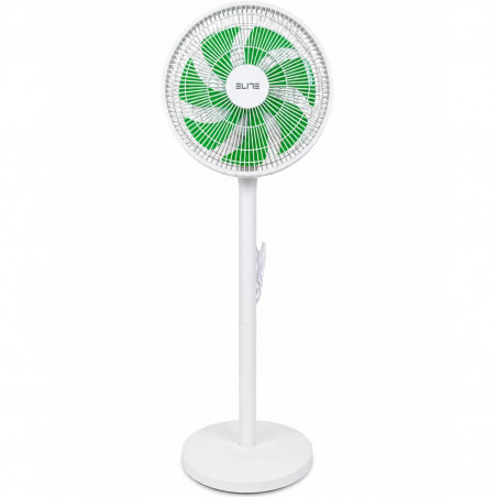 Ανεμιστήρας Elite EFS-1344, 40 W, 30 cm, 3 ταχύτητες, ταλάντωση, 7 πτερύγια, λευκό/πράσινο