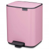 Brabantia Bo Pedal 1010445 szemetes, 7 l, lágy záródás, gumírozott talp, rózsaszín