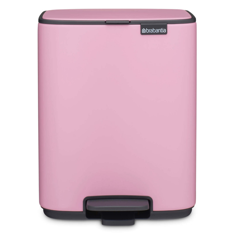 Кош за боклук Brabantia Bo Pedal 1010445, 7 л, Плавно затваряне, Гумирана основа, Розов