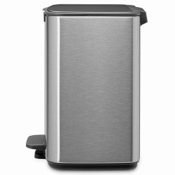 Кош за боклук Brabantia Bo Pedal 1010142, 7 л, Плавно затваряне, Гумирана основа, Устойчив на пръстови отпечатъци, Инокс