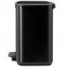 Brabantia Bo Pedal Trash Can 1010137, 7 L, Soft-Close, Rubberized Base, Matte Black