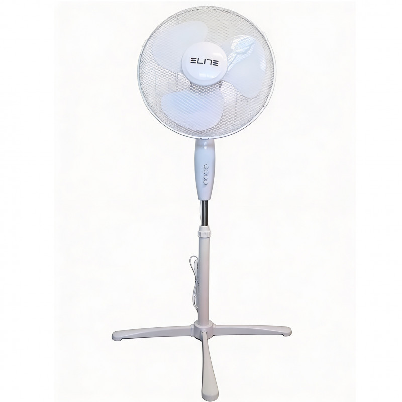 Elite EHSF-0362-2 Fan, 45W, 40 cm, 3 speeds, Oscillation, White