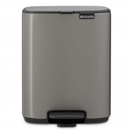 Brabantia Bo Pedal 1010127 szemetes, 7 l, lágy zárás, gumírozott talp, sötét szürke
