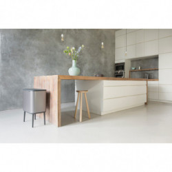 Coș de gunoi Brabantia Bo Touch 651105, 36 l, deschidere lină și silențioasă, deschidere largă, gri