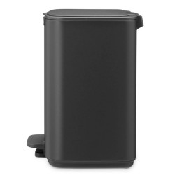 Brabantia Bo Pedal 1010132 szemetes, 7 l, lágy zárás, gumírozott talp, ásványi bevonat, sötét szürke