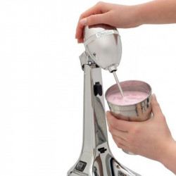 Mixer de bar – shaker pentru frappe Bartscher 135100, 85 W, 700 ml, 2 viteze, cap rabatabil, argintiu/cromat