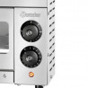 Cuptor electric pentru pizza Bartscher ST340, 1,5 kW, până la 33,5 cm, 50-250 °C, elemente de încălzire superioare și inferioare, oțel zincat, fereastră, inox