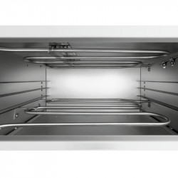 Bartscher ST340 Electric Pizza Oven, 1.5 kW, Up to 33.5 cm, 50–250°C, Top and Bottom Heaters, Galvanized Steel, Viewing Window, Stainless Steel