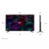 LG 43UA73003LA tévé, 4K Ultra HD 3840 × 2160, 43″ (108 cm), G osztály, LED, Smart TV, AI-alapú felbontásnövelés, webOS, fekete