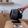 Ανεμιστήρας Shark FlexBreeze HydroGo FA050EU, 36 W, 5 ταχύτητες + 2 λειτουργίες, ρυθμιζόμενη κλίση έως 45 μοίρες, αυτονομία 12 ωρών, IPX5, μαύρο/ασημί