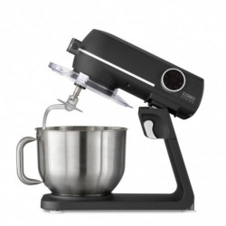 Robot de bucătărie Caso KM 1800 Black-E, 1800 W, 6 l, 10 viteze, cronometru, vas din inox, comandă tactilă, LED, negru mat
