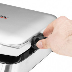Συσκευή για γκοφρέτες Gastroback Advanced Control, 1600 W, 220 ml, 7 επίπεδα ψησίματος, Διπλοί θερμαντήρες, Βαθιές πλάκες, Χρονοδιακόπτης, Προστασία από υπερχείλιση, Ασημί