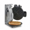 Caso Design WaffleUp függőleges gofrisütő, 800 W, 18 cm, 5 szint, kettős tapadásmentes bevonat, hang- és fényjelzés, maradék tésztatartály, ezüst színű