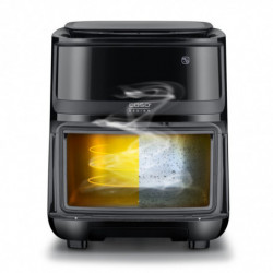 Friteuză cu aer cald și abur Caso AirFry & Steam 700, 1700 W, 7 l, 10 programe, 60-200 °C, cronometru, fereastră de vizualizare, alarmă, negru