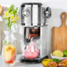 Gastroback Slushy & Ice Cream Machine, 35W, 200 ml, Fine/Coarse, 4 Molds, Stainless Steel
