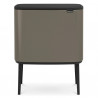 Coș de gunoi Brabantia Bo Touch 651105, 36 l, deschidere lină și silențioasă, deschidere largă, gri