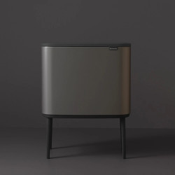 Brabantia Bo Touch 651105 szemetes, 36 l, sima és csendes nyitás, nagy nyílás, szürke