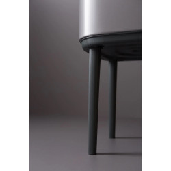 Brabantia Bo Touch 651105 Trash Can, 36 L, Smooth and Silent Opening, Large Opening, Gray
