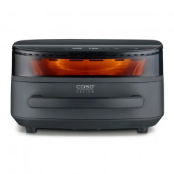Caso AirFry & PizzaChef Hot Air Fryer and Pizza Oven, 2850W, 6 L, 11 Programs, 50–230°C, Timer, Reminder, Up to 30 cm, Black