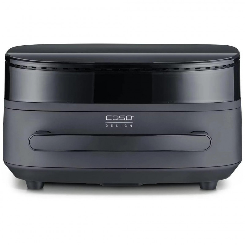 Фритюрник с горещ въздух и фурна за пица Caso AirFry & PizzaChef, 2850W, 6 л, 11 програми, 50-230°C, Таймер, Reminder, До 30 см, Черен