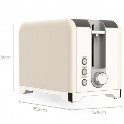 Тостер за хляб Swiss Haus SH-TO2020, 900W, 7 нива на изпичане, Размразяване, Претопляне, Отказ, Звуков сигнал, Кремав
