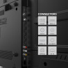Телевизор Smart Tech 43UW02V, 43'', 109 см, 4K UltraHD 3840 x 2160, Клас F, Smart TV, DLED, Wi-Fi, Bluetooth, Google TV, Черен