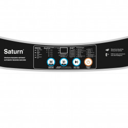 Saturn ST-WM0630 félautomata mosógép, F osztály, 5,5 kg, 350 W, 2 program, időzítő, kék/fehér