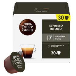 NESCAFÉ Dolce Gusto Espresso Intenso Coffee Capsules, 30 servings, 50 ml per serving, Intensity 7, Arabica and Robusta