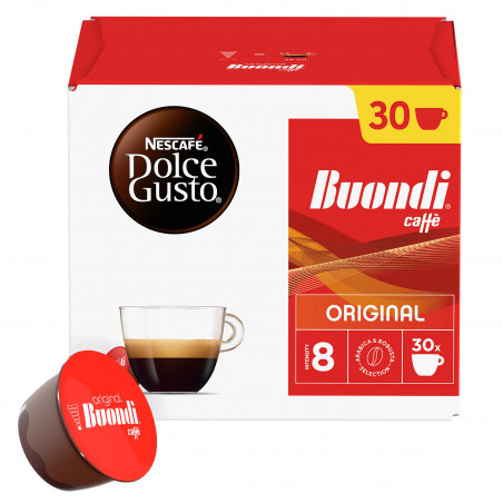 NESCAFÉ Dolce Gusto Espresso Buondi Magnum Coffee Capsules, 30 servings, Intensity 8, Arabica and Robusta