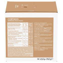 NESCAFÉ Dolce Gusto Cortado Espresso Macchiato promóciós csomag kávékapszulák, 34 adag, 80 ml/adag, erősség 8, Robusta