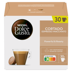 Кафе капсули NESCAFÉ Dolce Gusto Cortado Espresso Macchiato, 30 напитки, Интензитет 8, Робуста