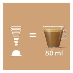 NESCAFÉ Dolce Gusto Cortado Espresso Macchiato Decaf Coffee Capsules, 16 servings, Intensity 8, Robusta