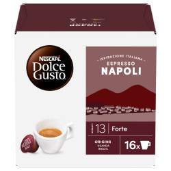 Κάψουλες καφέ NESCAFÉ Dolce Gusto Espresso Napoli, 16 δόσεις, Ένταση 13, Αραβική και Ρομπούστα