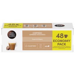 Кафе капсули NESCAFÉ Dolce Gusto Cortado Espresso Macchiato Economy pack, 48 напитки, Интензитет 8, Робуста