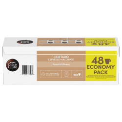Κάψουλες καφέ NESCAFÉ Dolce Gusto Cortado Espresso Macchiato, οικονομική συσκευασία, 48 μερίδες, ένταση 8, Robusta