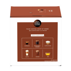 Capsule de cafea NESCAFÉ Dolce Gusto Lungo Intenso, 16 buc., 120 ml per porție, intensitate 9, Arabica și Robusta