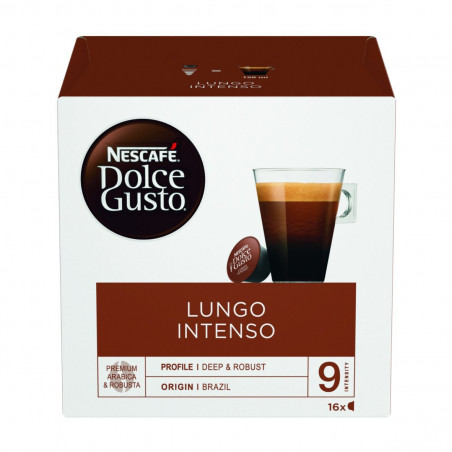 NESCAFÉ Dolce Gusto Lungo Intenso Coffee Capsules, 16 capsules, 120 ml per serving, Intensity 9, Arabica and Robusta
