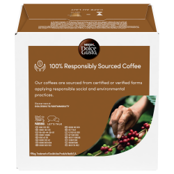 Κάψουλες καφέ NESCAFÉ DOLCE GUSTO® Café Au Lait, 16 μερίδες, Ένταση 7, Ρομπούστα