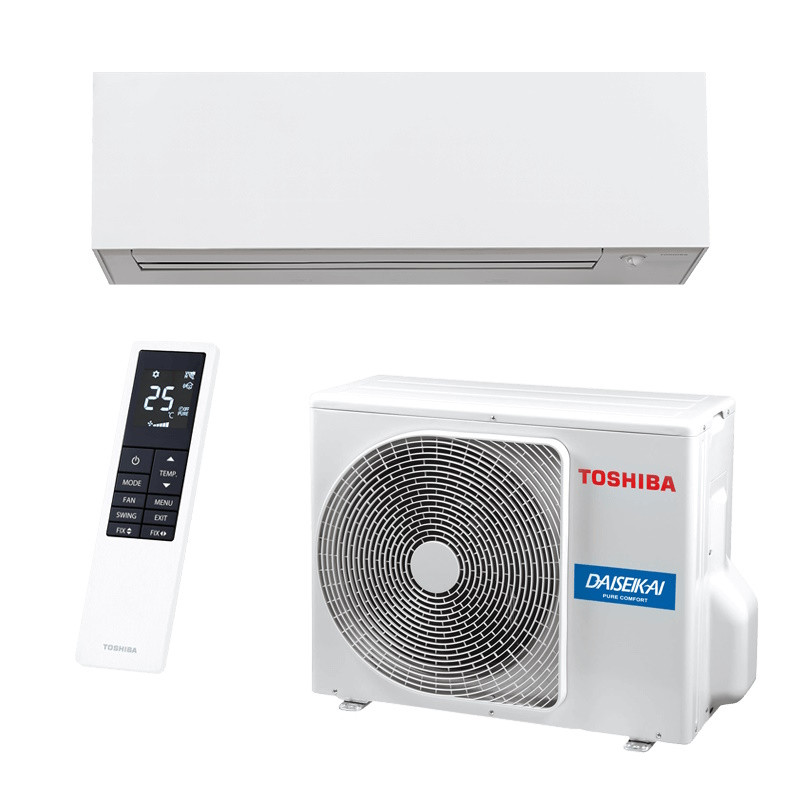 Toshiba Super Daiseikai 10 inverter air conditioner, white, RAS-B10S4KVPG-E / RAS-10S4AVPG-E, 10,000 BTU, 20 m², Wi-Fi, R-32, white