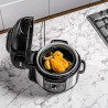 Мултикукър под налягане Ninja Foodi OP350FR, 1400W, 6 л, 9 програми, 40-200°C, TenderCrisp®, Керамично покритие, Поддържане на топлината, Цяло пиле, Черен/инокс