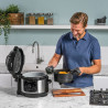 Мултикукър под налягане Ninja Foodi OP350FR, 1400W, 6 л, 9 програми, 40-200°C, TenderCrisp®, Керамично покритие, Поддържане на топлината, Цяло пиле, Черен/инокс